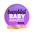 Cybele Star 2025 Bambini Baby Awards gold badge.