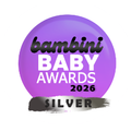 Cybele Star silver badge won at Bambini Baby Awards 2026.