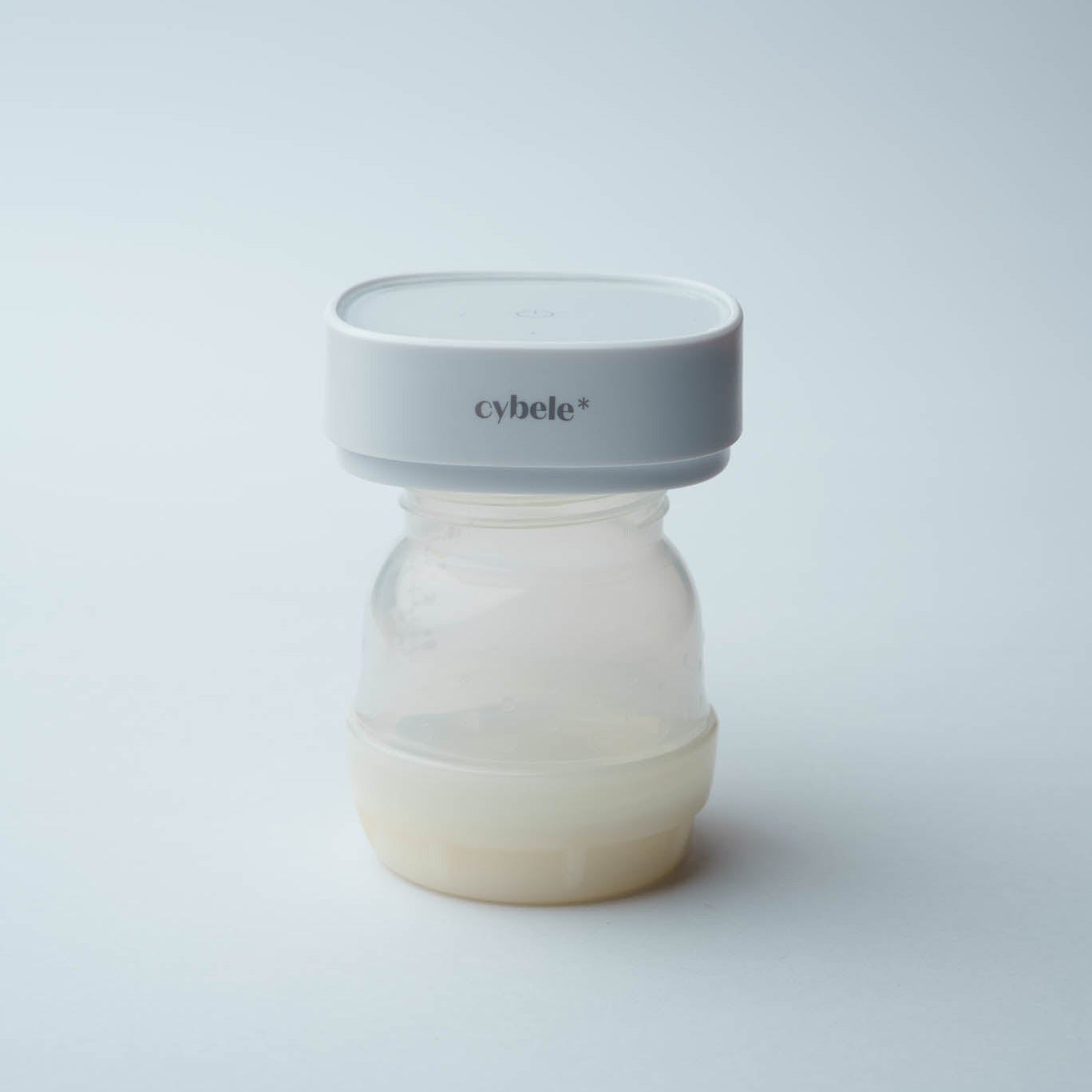 Lumen Portable UV Sterilizer: Disinfecting a baby bottle using the UV lid.