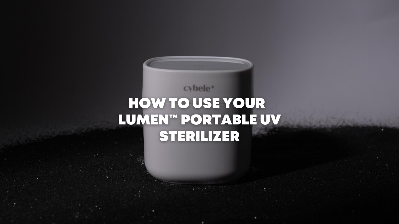 Load video: This video shows you how to safely sterilize pacifiers, bottles, feeding accessories, and baby gadgets using Lumen™ Portable UV Sterilizer. Experience the simplicity and versatility of Lumen™ Portable UV Sterilizer, designed to keep your baby’s essentials germ-free, wherever you go.