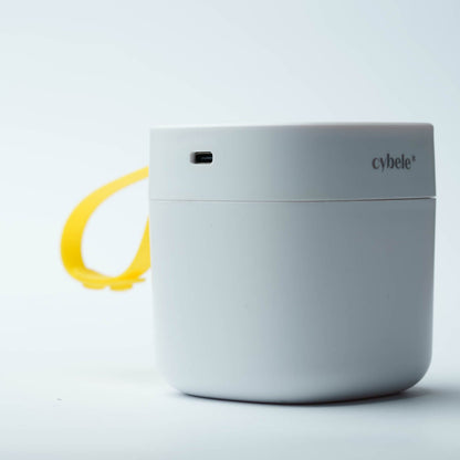 Lumen Portable UV Sterilizer: Sleek design featuring a USB port and a convenient handle.