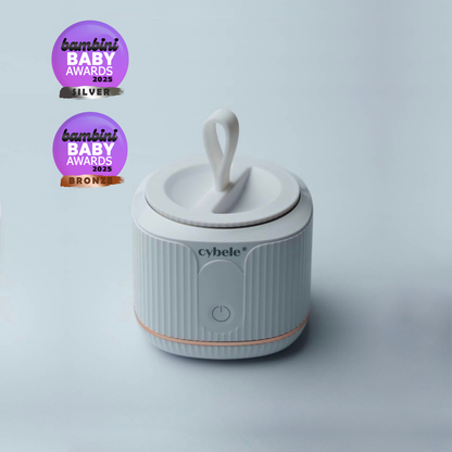 Cybele Star’s Stellar™ Portable Baby Bottle Warmer — Silver Winner for Best Feeding Product and Bronze Winner for Best Luxury Item for a New Mum at the Bambini Baby Awards 2025.